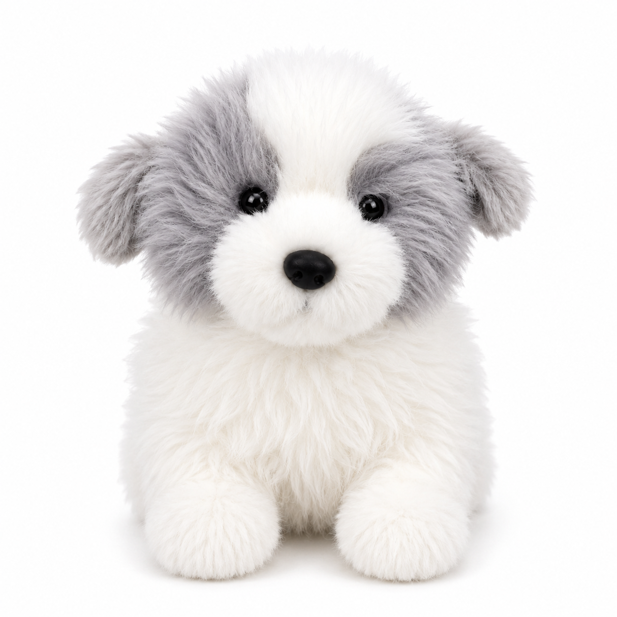 Misty™ Cuddle Puppy Plush – Ultra Soft Gray & White Stuffed Dog (35cm)
