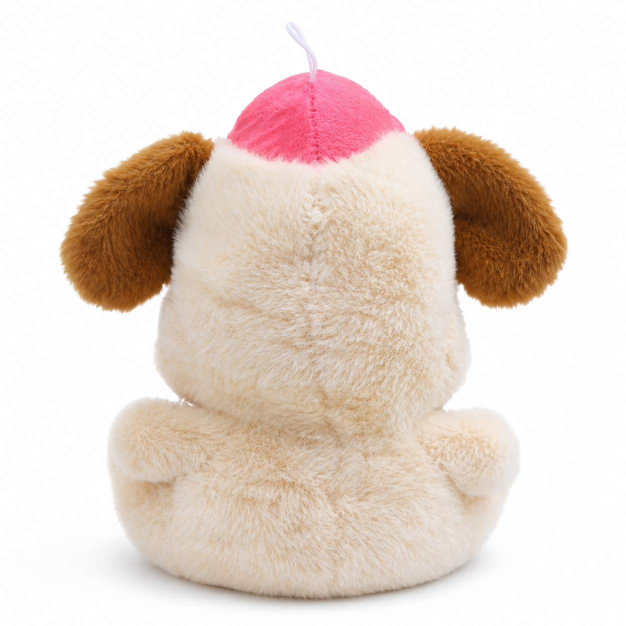 Pinky Cap Puppy Plushie – 25cm Soft Stuffed Dog Toy