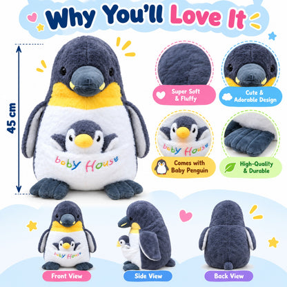 Baby Penguin Pocket Pal 45cm features
