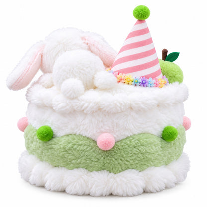 Birthday Cake Cuddle Pals green bunny back view