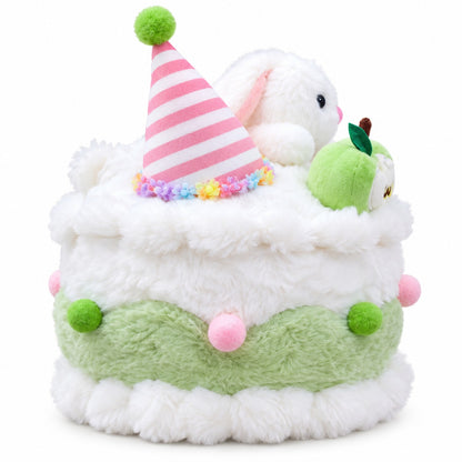 Birthday Cake Cuddle Pals green bunny side view