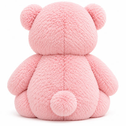 Blush Gingham Giant Teddy back view