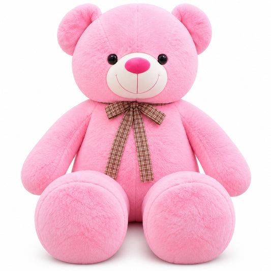 CuddleBow Giant Teddy pink front view