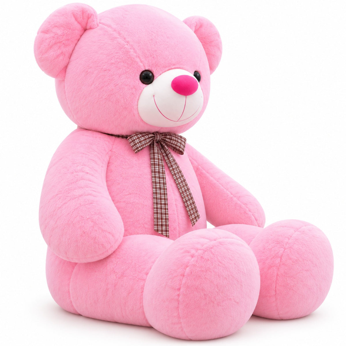 CuddleBow Giant Teddy pink side view