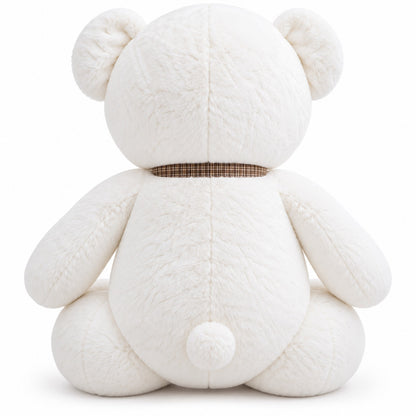 CuddleBow Giant Teddy white back view