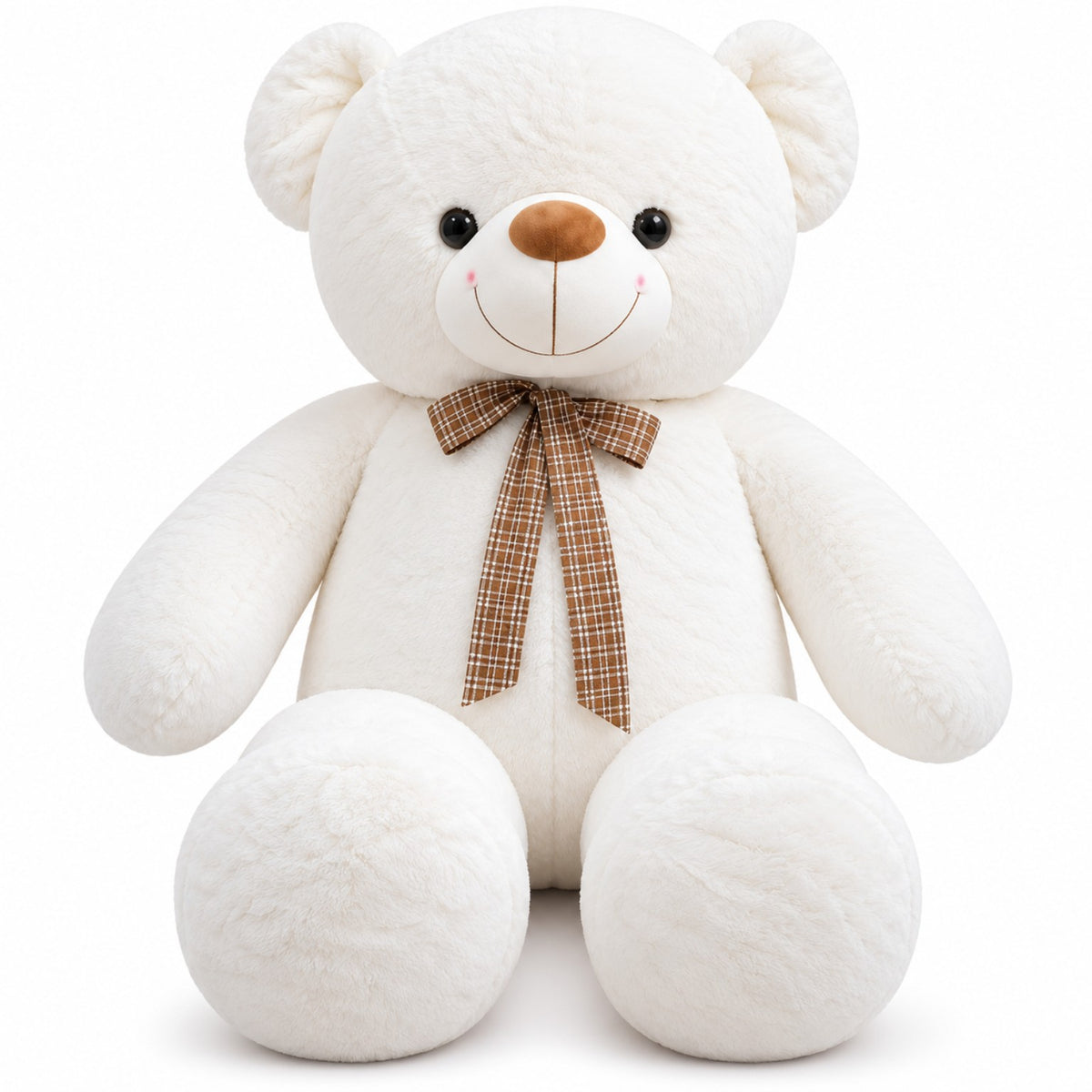 CuddleBow Giant Teddy white front view