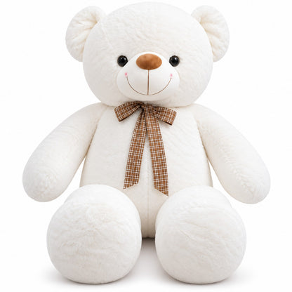 CuddleBow Giant Teddy white front view