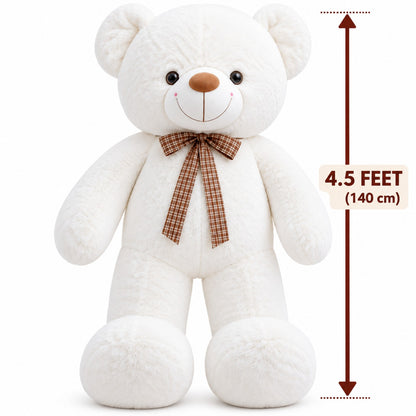 CuddleBow Giant Teddy white size view