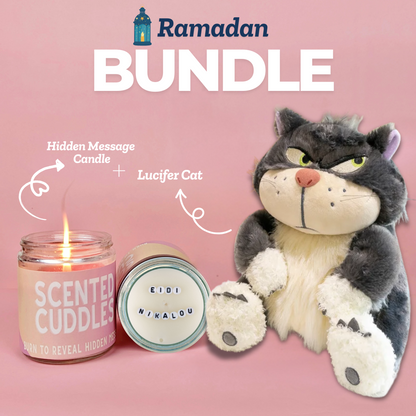 Hidden Message Candle + Lucifer Cat 😺 (Eid Collection)