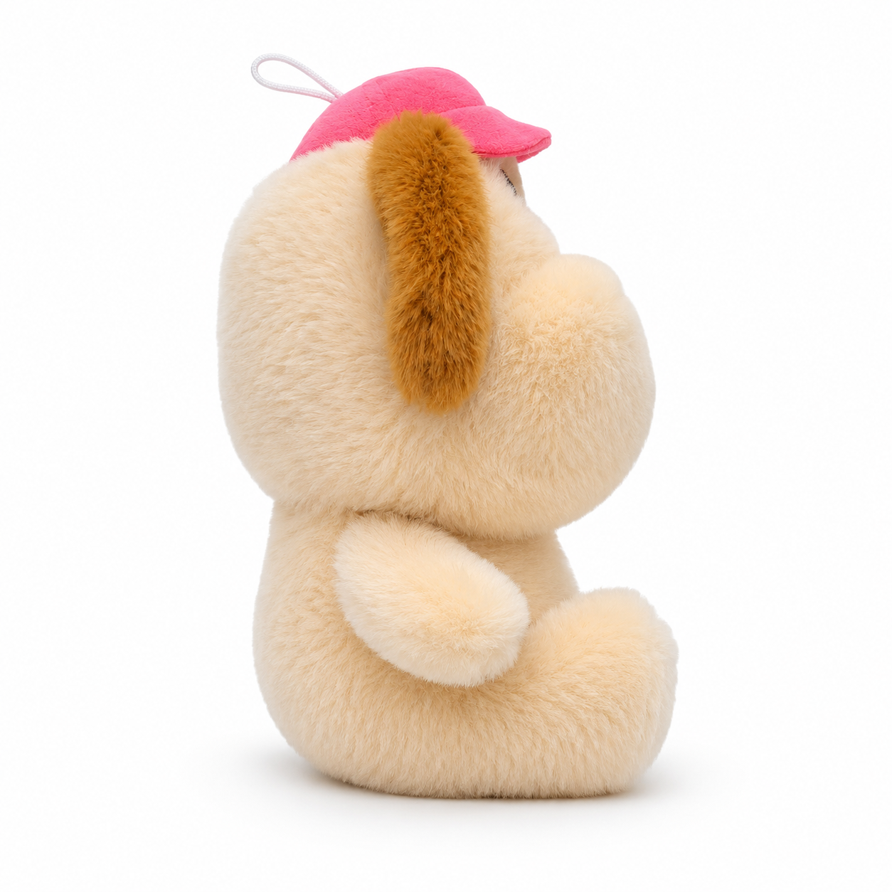Pinky Cap Puppy Plushie – 25cm Soft Stuffed Dog Toy
