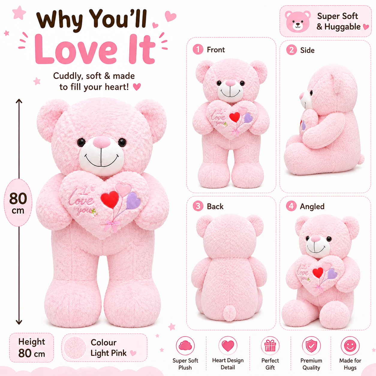 Sweetheart Love Teddy Bear Plushie