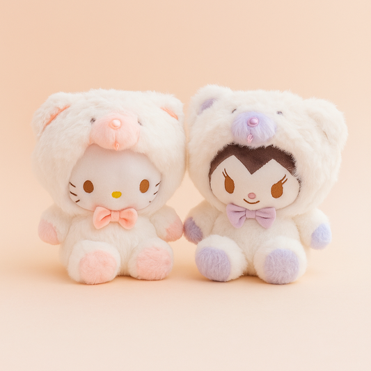 Hello Kitty & Kuromi Hooded Plush Duo🎀