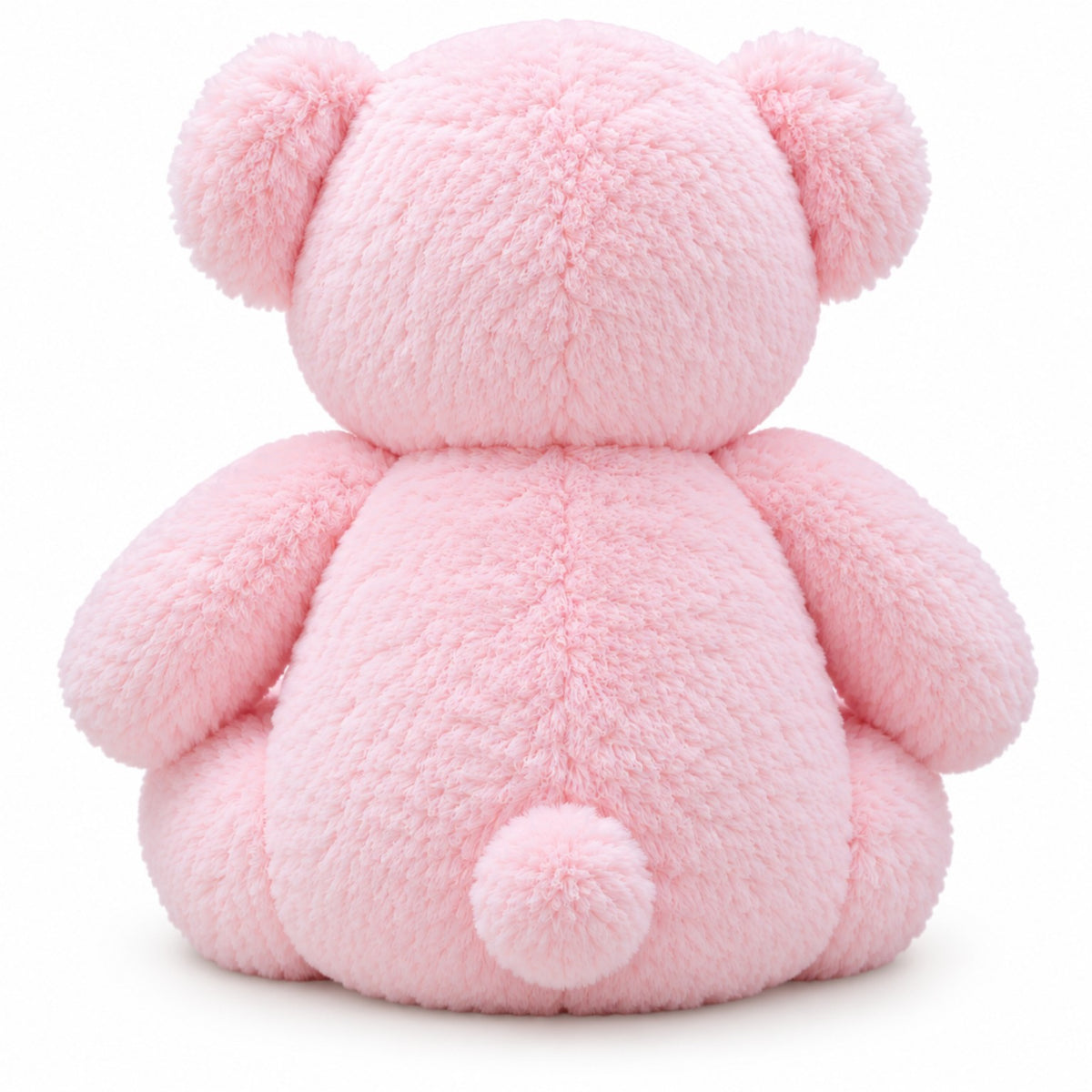 Heart Kiss Cuddle Teddy pink back view