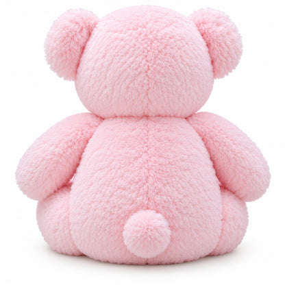 Heart Kiss Cuddle Teddy pink back view