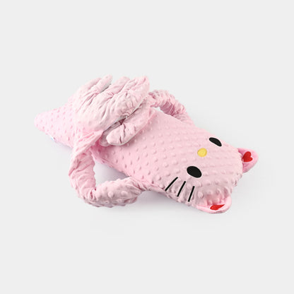 Huggy Hands Character Pillow pink kitty lifestyle view