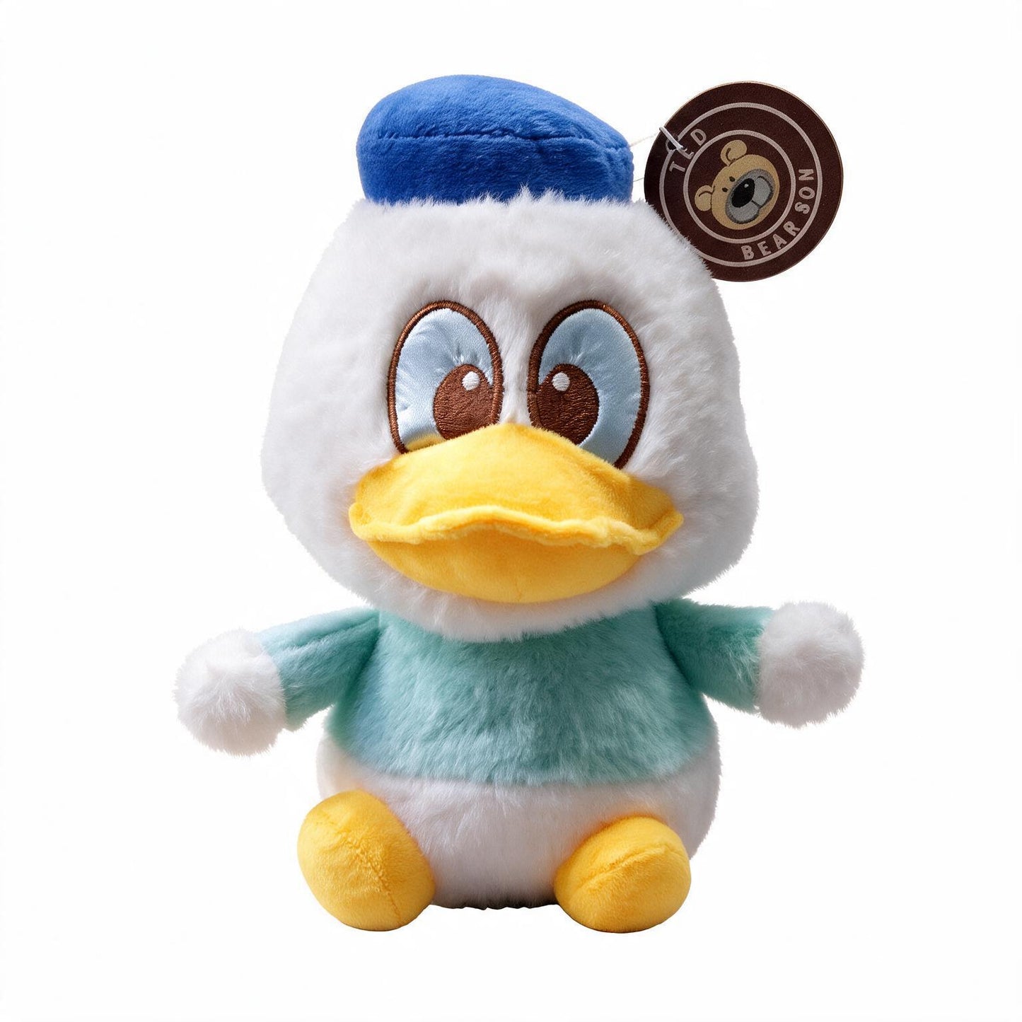 Cute Duck Plush Toy – 25cm Soft Stuffed Duck Doll with Bow | Available in Purple, Pink & Green