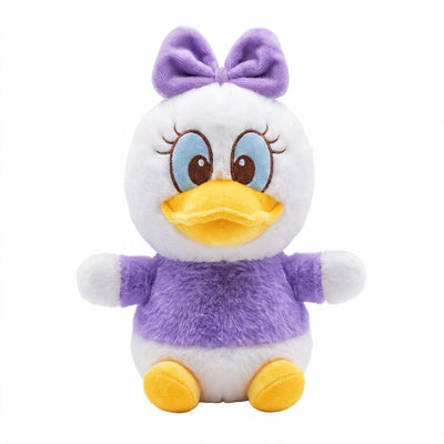Cute Duck Plush Toy – 25cm Soft Stuffed Duck Doll with Bow | Available in Purple, Pink & Green