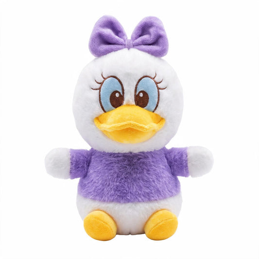 Purple Bow Duck Plush Toy – 25cm Soft & Cute Cuddle Doll