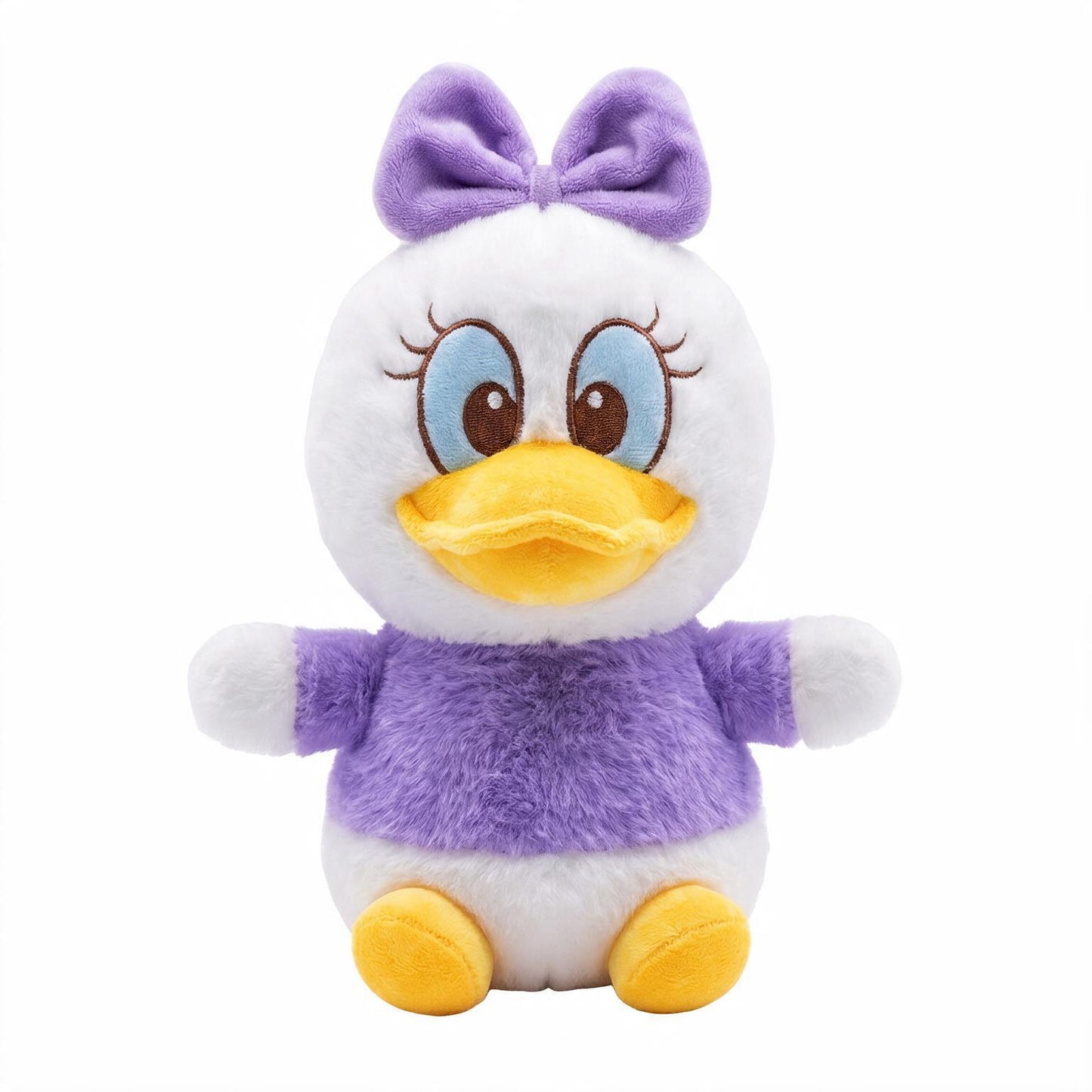 Cute Duck Plush Toy – 25cm Soft Stuffed Duck Doll with Bow | Available in Purple, Pink & Green
