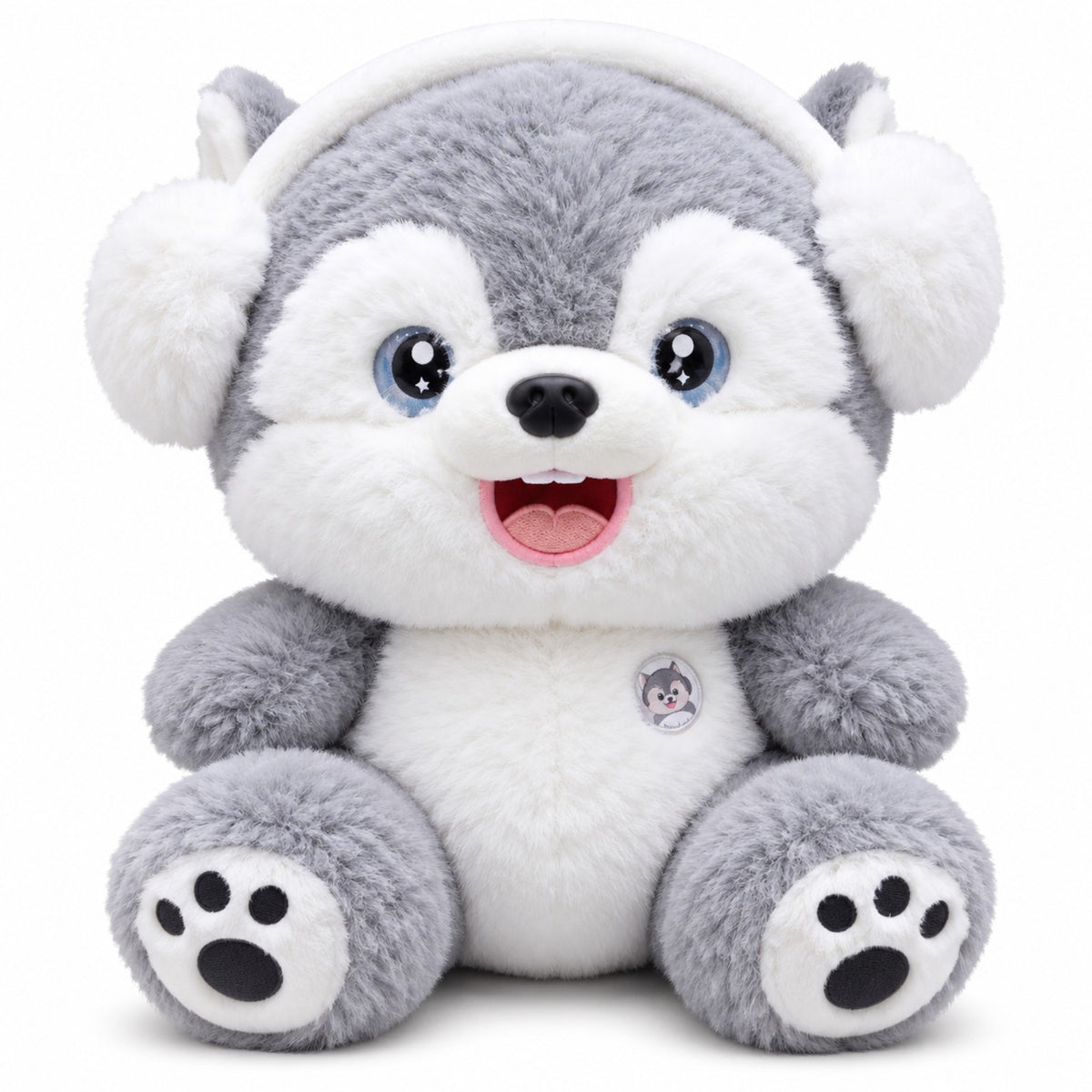 Snowy Tunes Husky 40cm front view