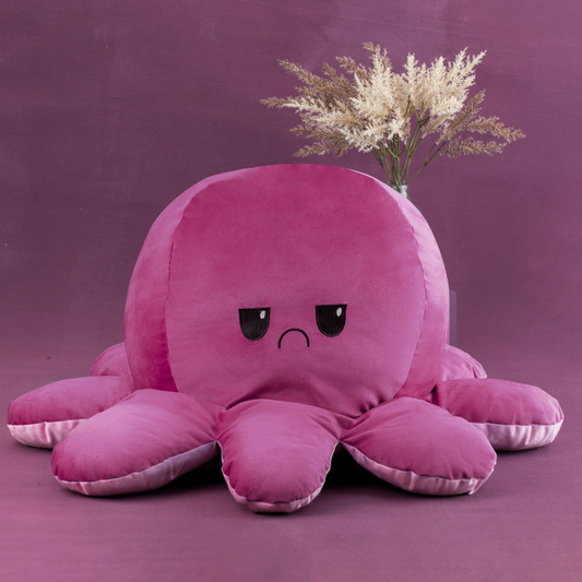 GIANT Reversible Octopus | Light Pink-Dark Pink | 80cm