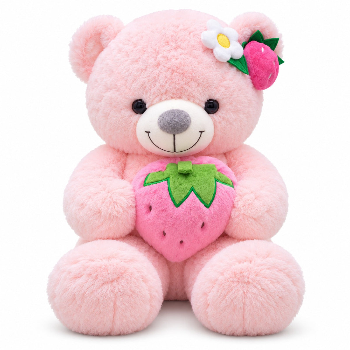 Strawberry Sweetheart Teddy pink front view