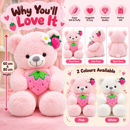 Strawberry Sweetheart Teddy 60cm and 80cm size and color guide