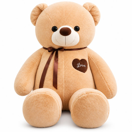 Sweetheart Giant Teddy beige front view - 6 feet