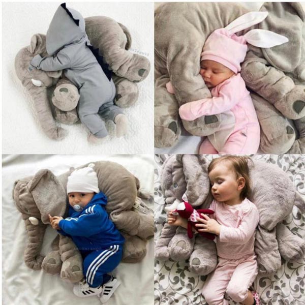 Baby Elephant Cuddle Pillow (2 ft) - Cuddles